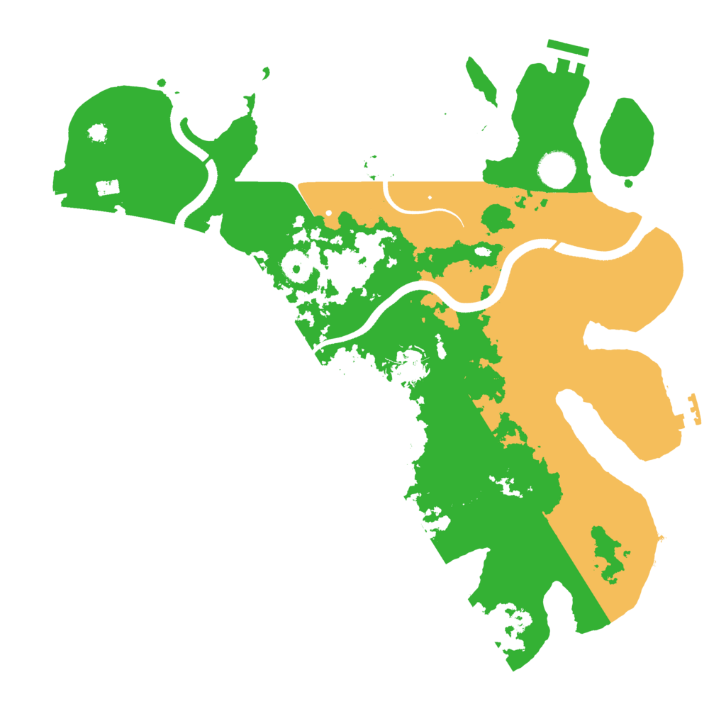 Biome Rust Map: Procedural Map, Size: 3500, Seed: 1791248682
