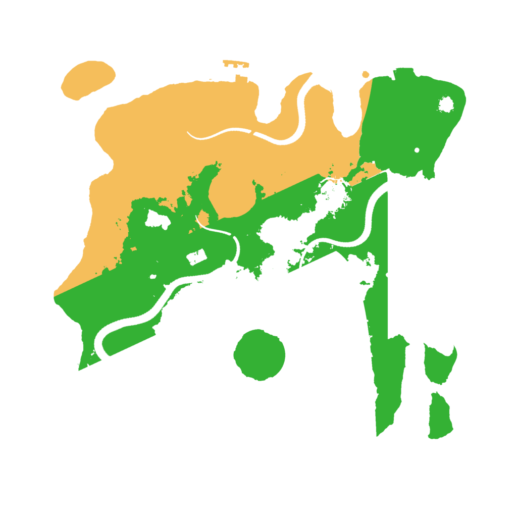 Biome Rust Map: Procedural Map, Size: 3000, Seed: 1523222257