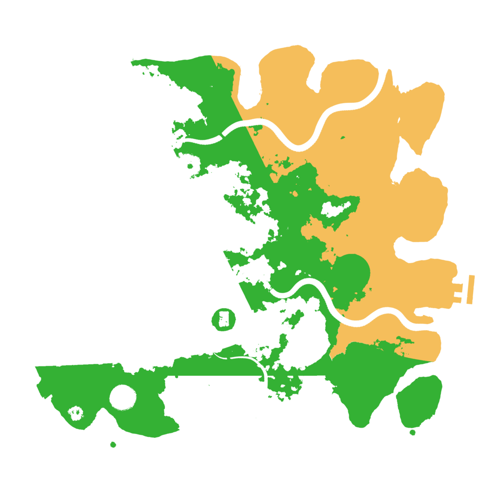 Biome Rust Map: Procedural Map, Size: 3500, Seed: 6852