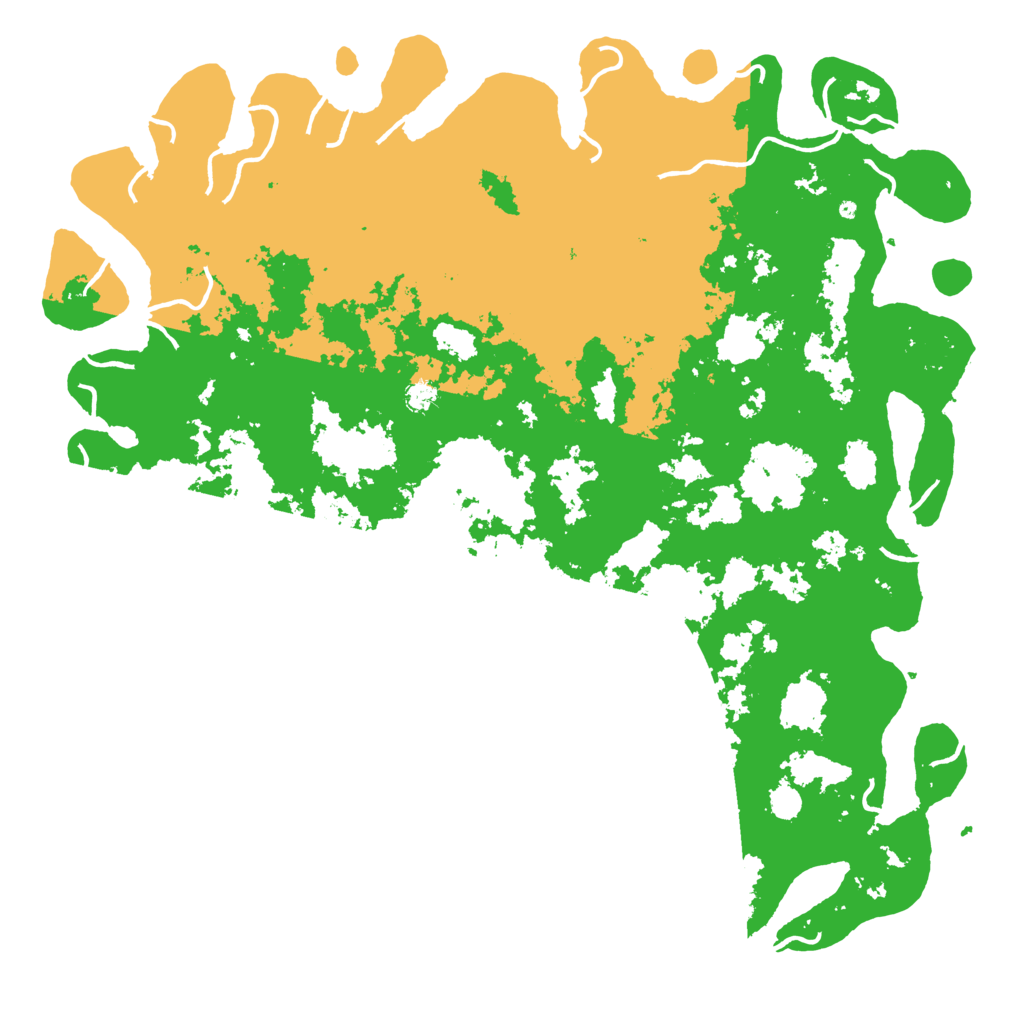 Biome Rust Map: Procedural Map, Size: 6000, Seed: 1999999