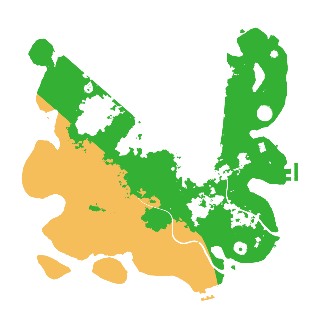 Biome Rust Map: Procedural Map, Size: 3500, Seed: 743291363