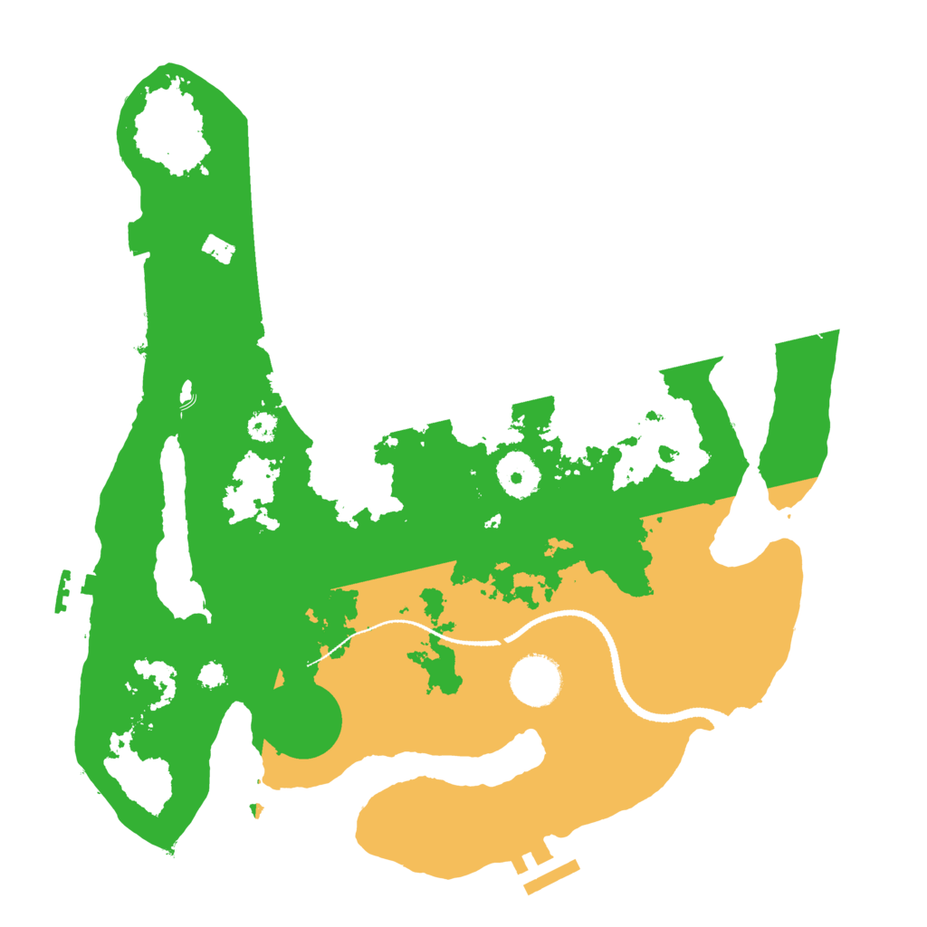 Biome Rust Map: Procedural Map, Size: 3200, Seed: 5615