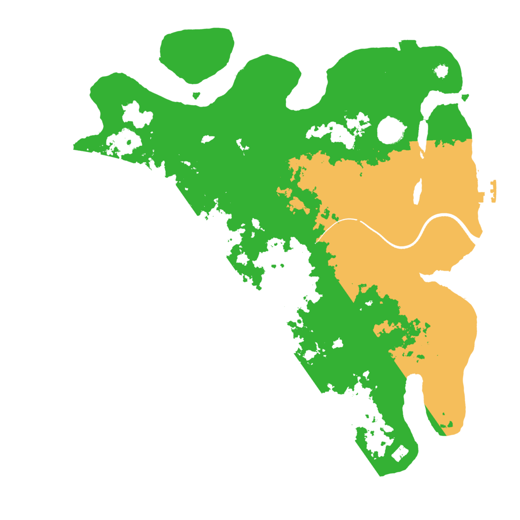 Biome Rust Map: Procedural Map, Size: 3500, Seed: 601507154