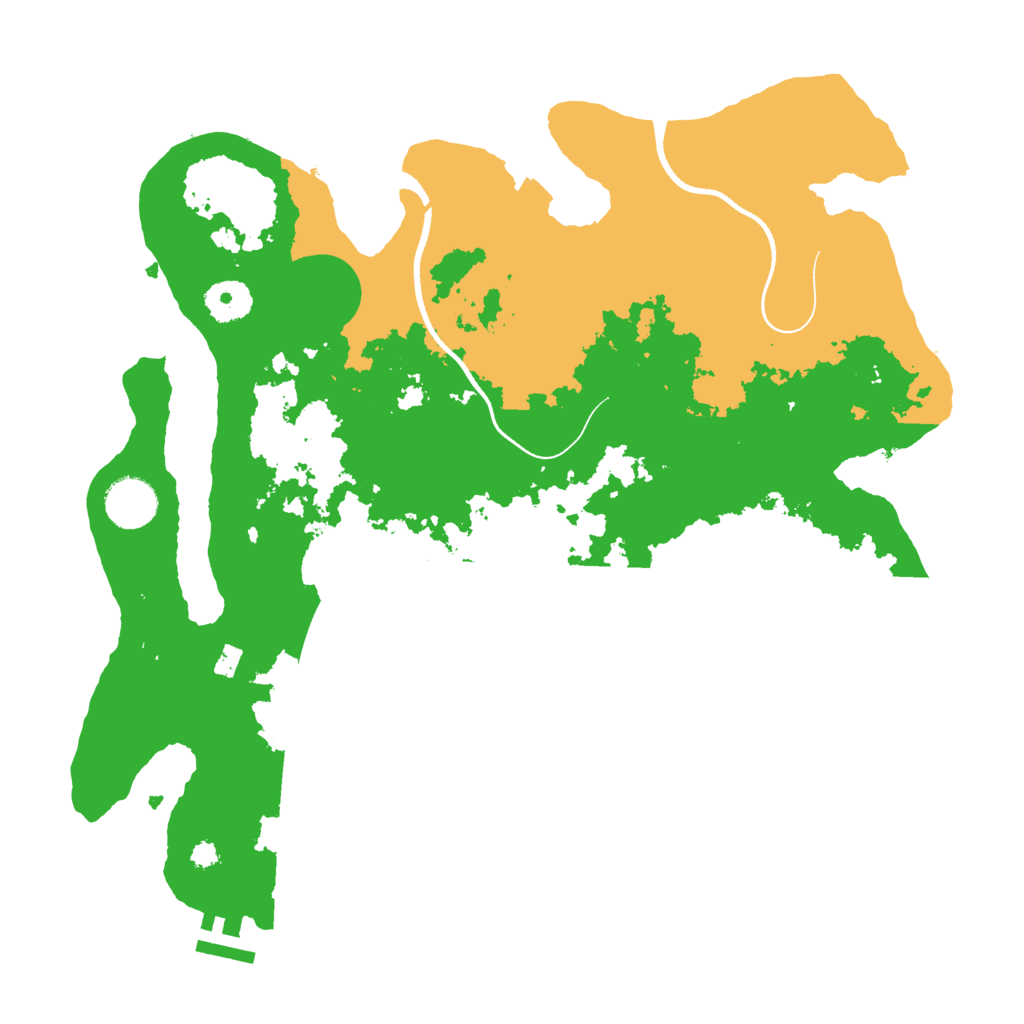 Biome Rust Map: Procedural Map, Size: 3500, Seed: 257837821