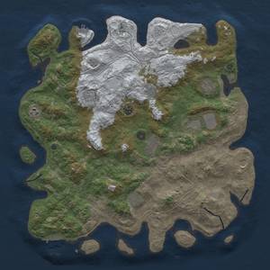 Thumbnail Rust Map: Procedural Map, Size: 4500, Seed: 1328256780, 19 Monuments