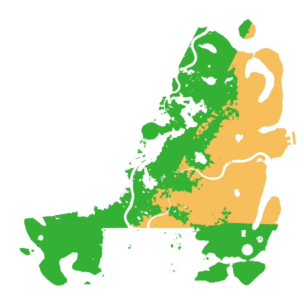 Biome Rust Map: Procedural Map, Size: 4800, Seed: 61661