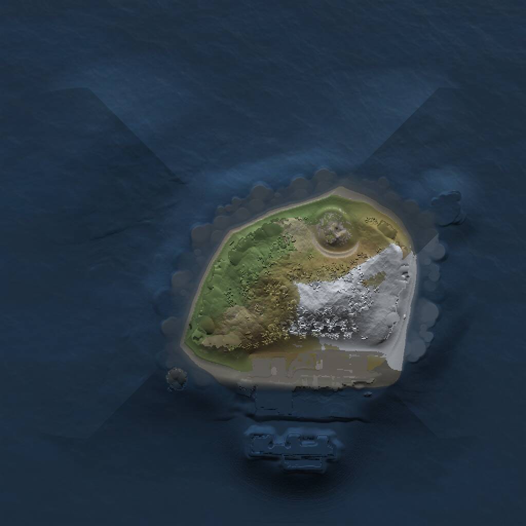 Rust Map: Procedural Map, Size: 1000, Seed: 265527888, 2 Monuments