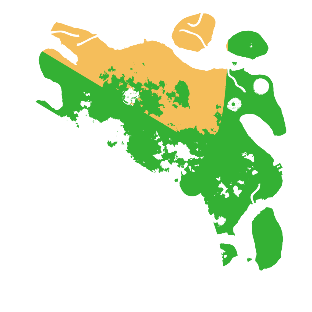 Biome Rust Map: Procedural Map, Size: 3500, Seed: 2307