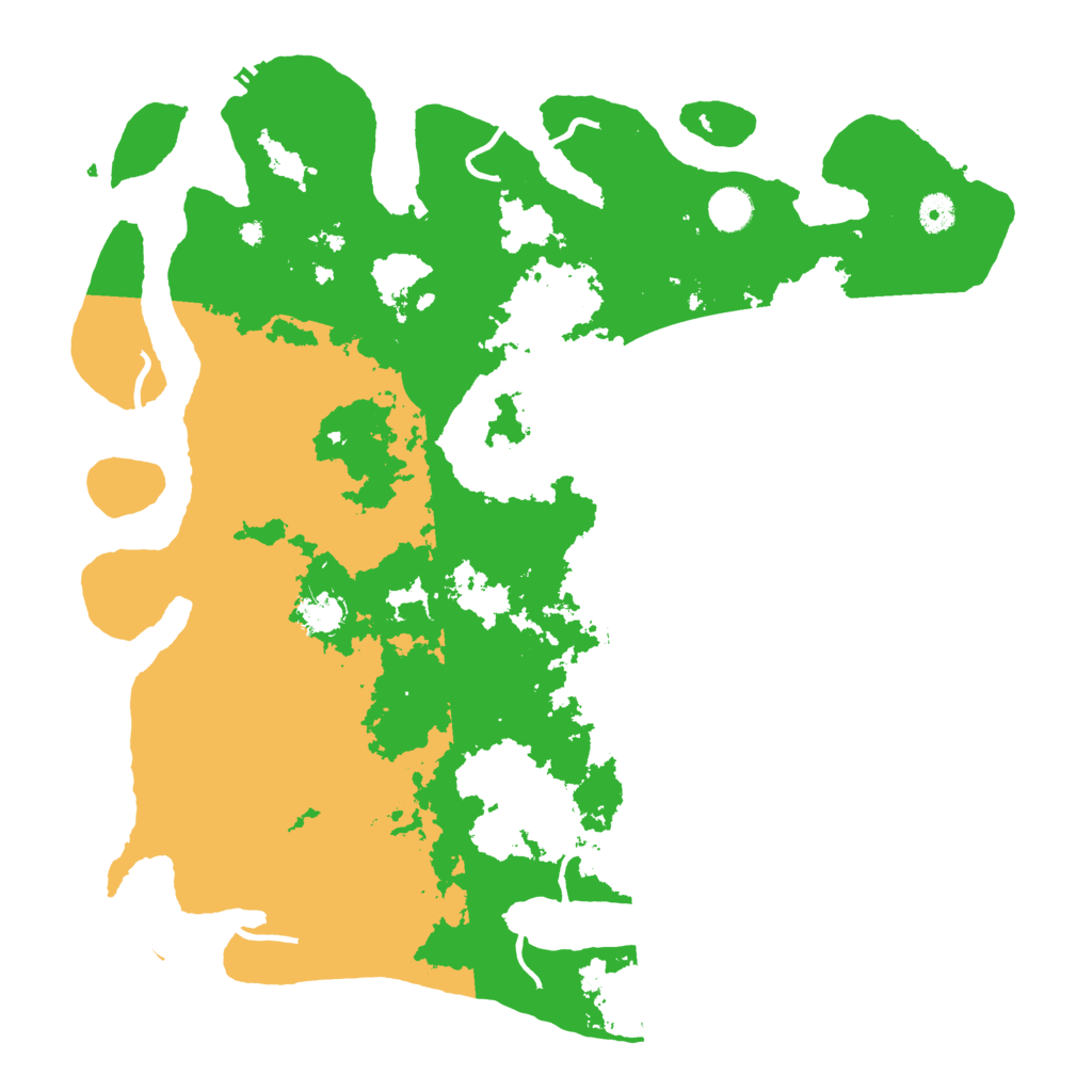 Biome Rust Map: Procedural Map, Size: 4350, Seed: 77796532
