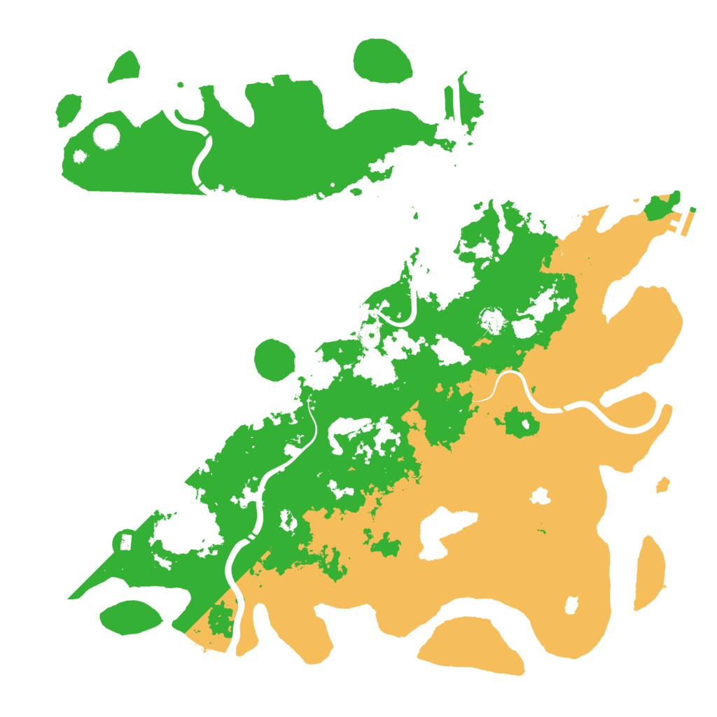 Biome Rust Map: Procedural Map, Size: 4800, Seed: 610293233