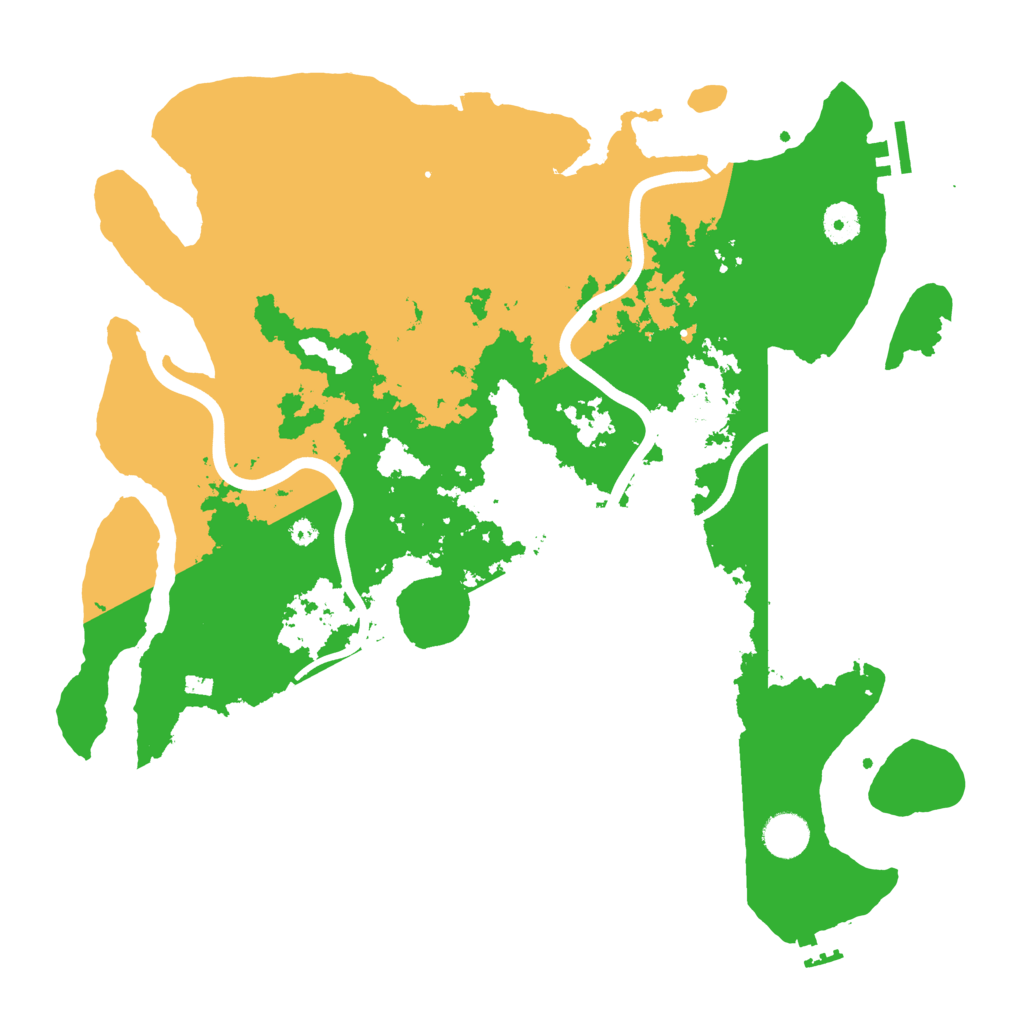 Biome Rust Map: Procedural Map, Size: 3950, Seed: 398498292
