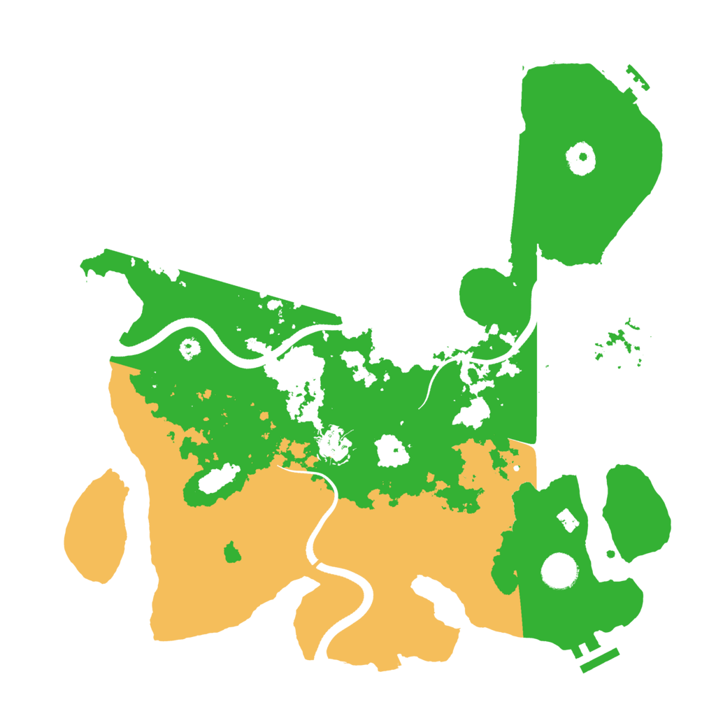 Biome Rust Map: Procedural Map, Size: 3500, Seed: 19845623