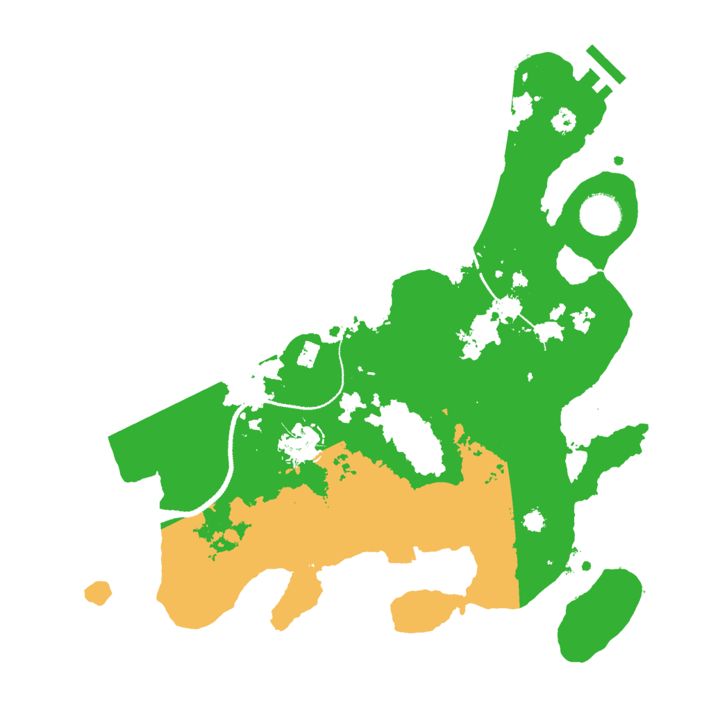 Biome Rust Map: Procedural Map, Size: 3000, Seed: 15928