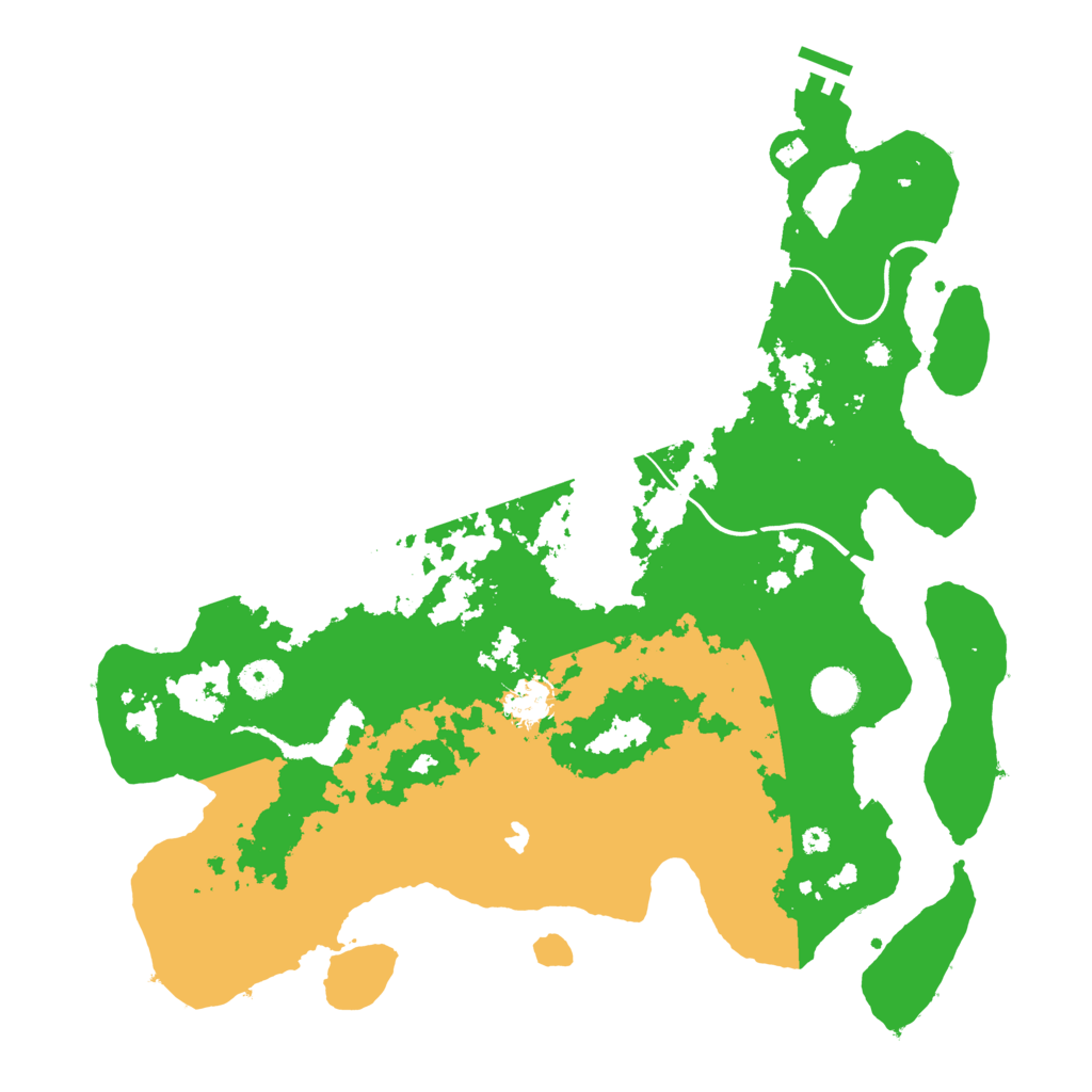 Biome Rust Map: Procedural Map, Size: 4000, Seed: 130608