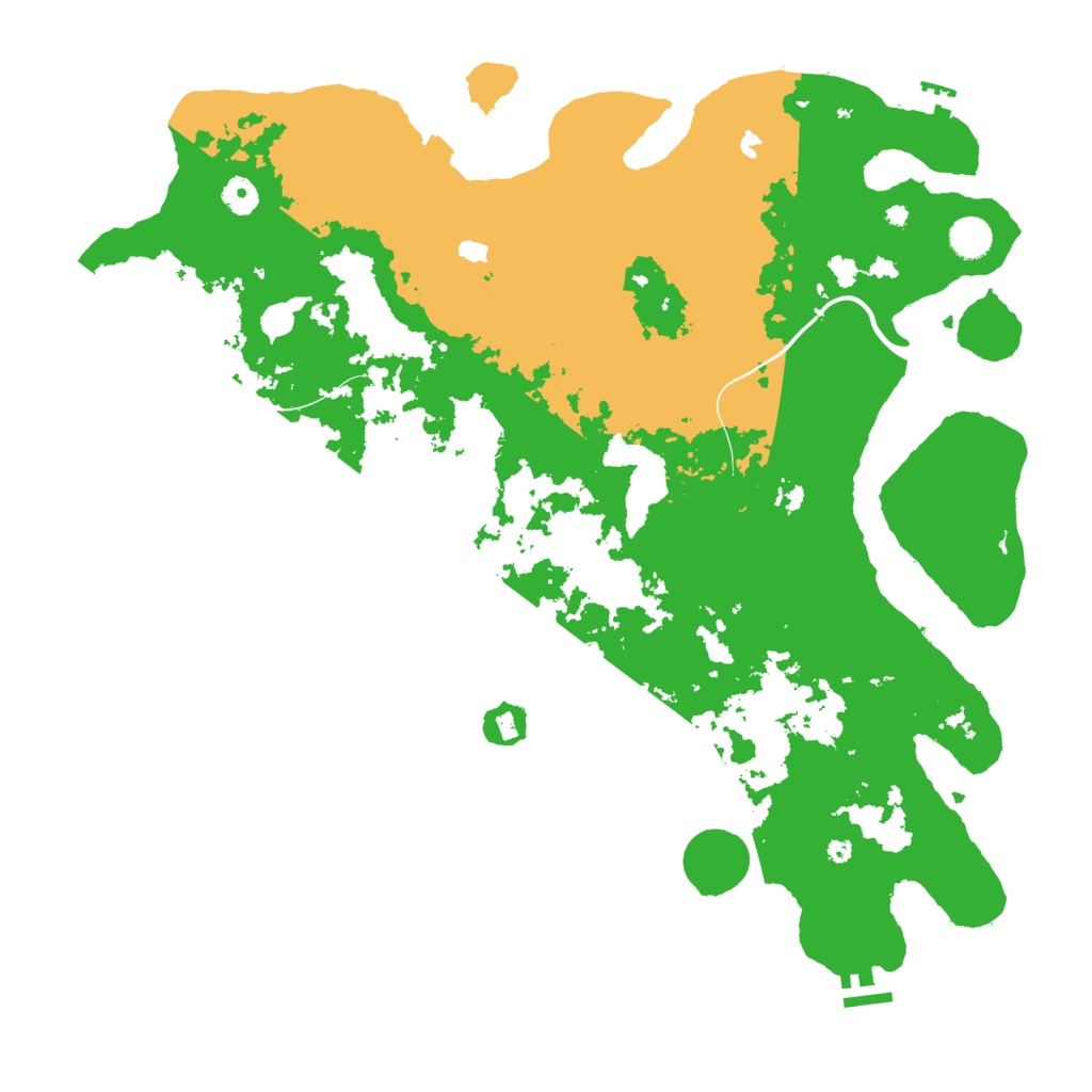 Biome Rust Map: Procedural Map, Size: 4500, Seed: 38894885
