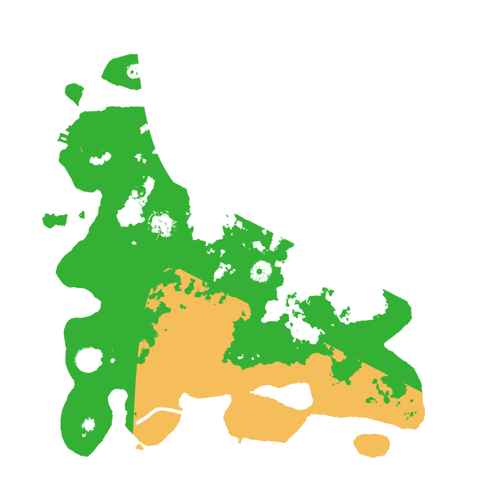 Biome Rust Map: Procedural Map, Size: 3500, Seed: 6733