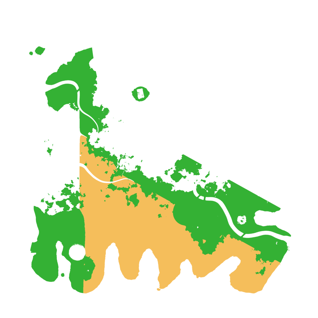 Biome Rust Map: Procedural Map, Size: 3500, Seed: 23832