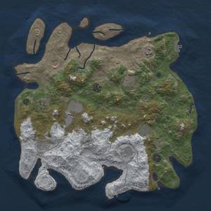 Thumbnail Rust Map: Procedural Map, Size: 3800, Seed: 89611, 18 Monuments