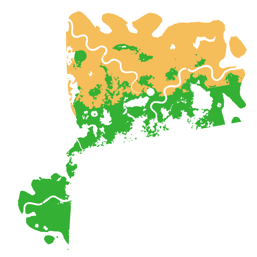 Biome Rust Map: Procedural Map, Size: 6000, Seed: 41166110