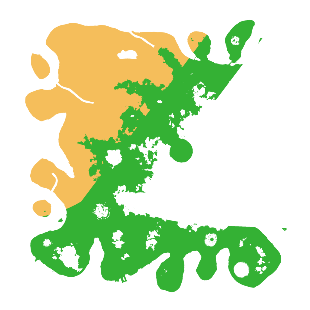 Biome Rust Map: Procedural Map, Size: 3600, Seed: 1279999896