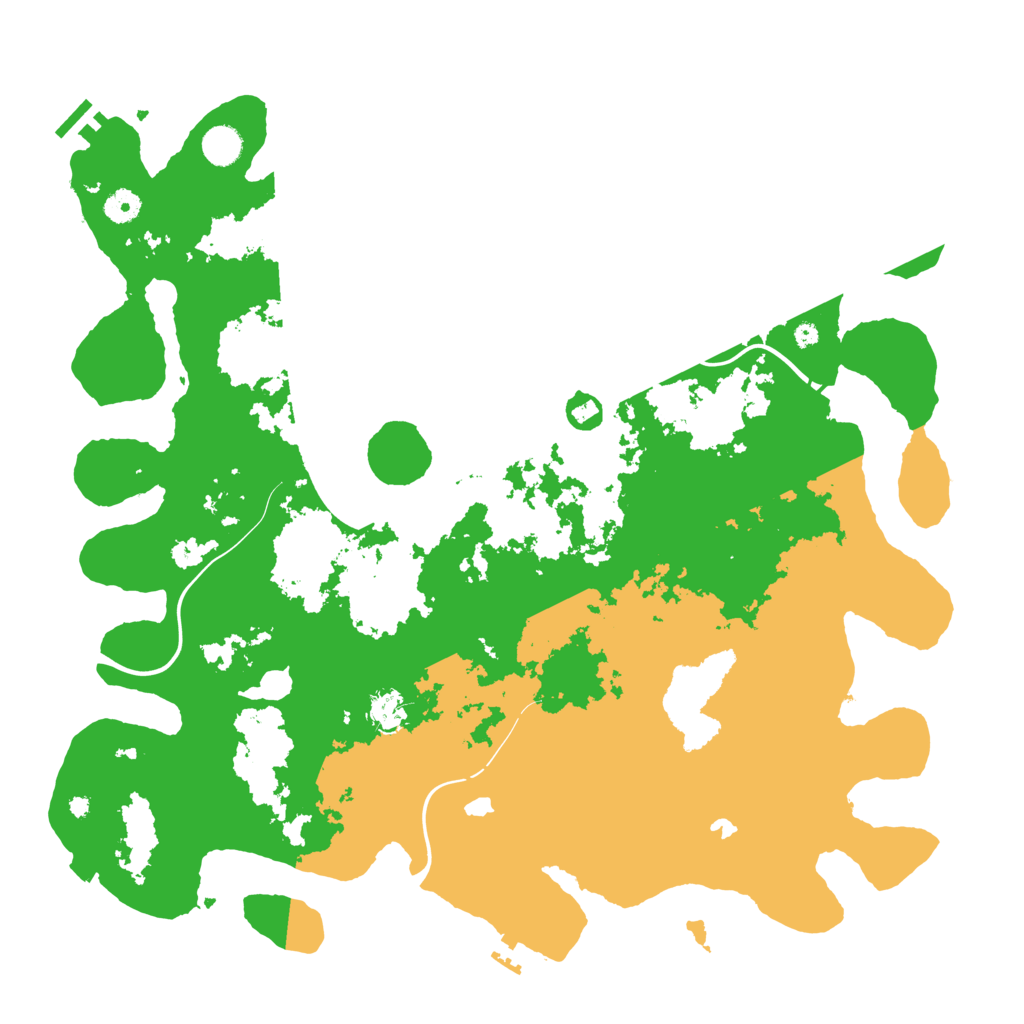 Biome Rust Map: Procedural Map, Size: 4500, Seed: 733454688