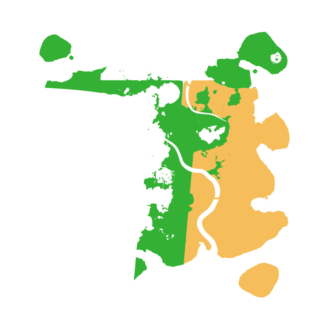 Biome Rust Map: Procedural Map, Size: 3000, Seed: 18638
