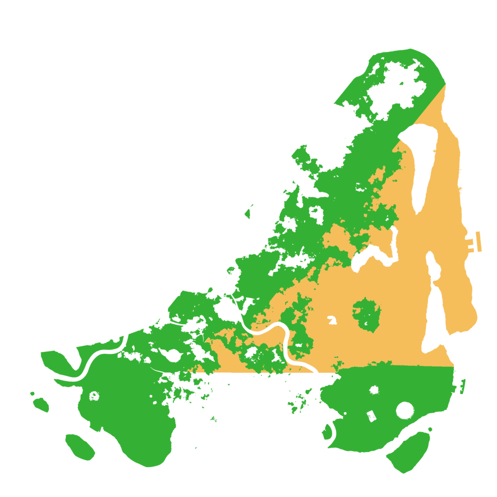 Biome Rust Map: Procedural Map, Size: 5000, Seed: 142424