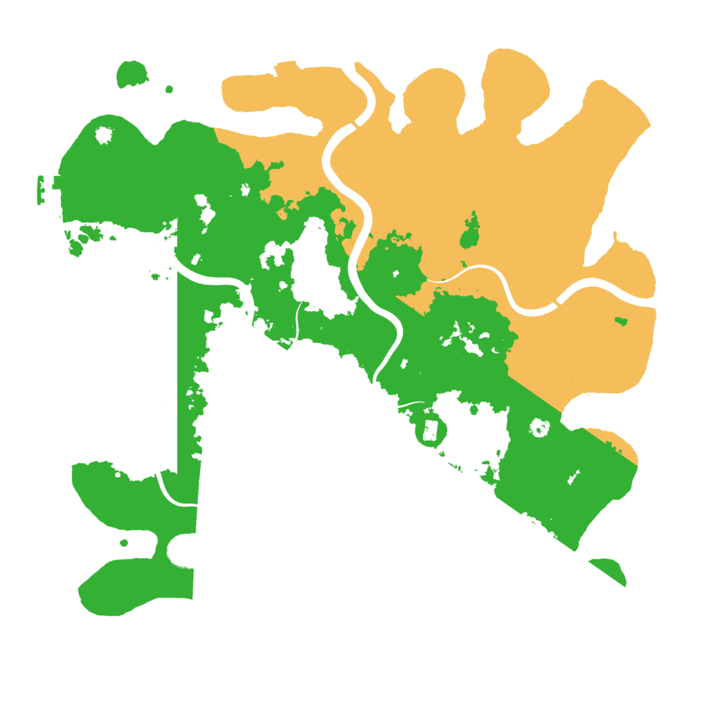 Biome Rust Map: Procedural Map, Size: 3700, Seed: 1342