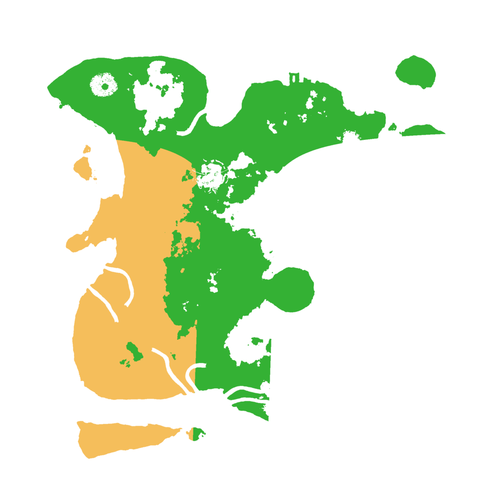 Biome Rust Map: Procedural Map, Size: 3000, Seed: 23097