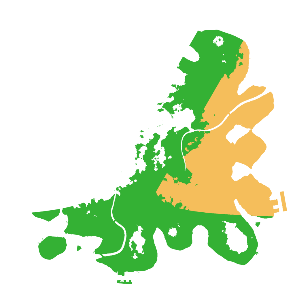 Biome Rust Map: Procedural Map, Size: 3000, Seed: 12467