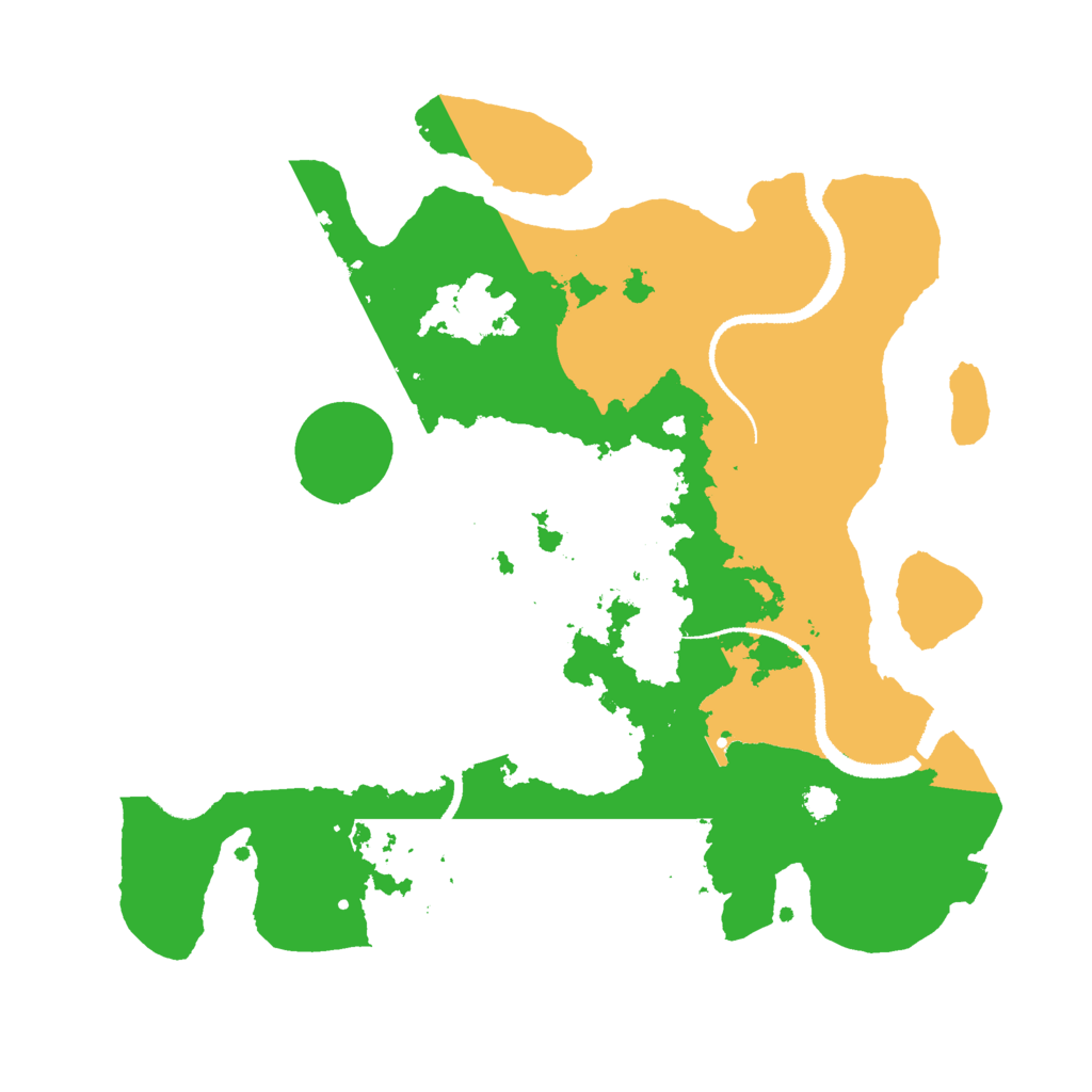 Biome Rust Map: Procedural Map, Size: 3000, Seed: 70707
