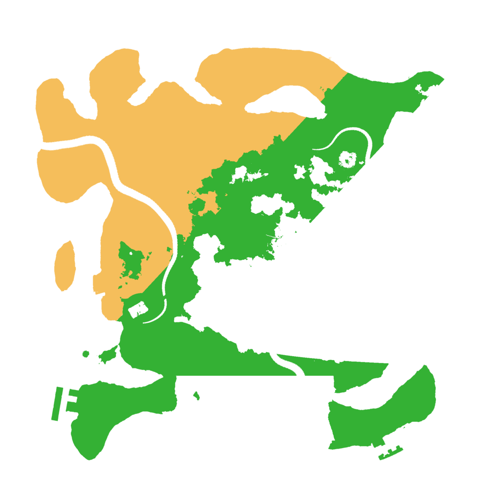 Biome Rust Map: Procedural Map, Size: 3000, Seed: 1215