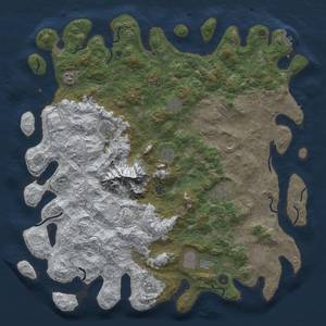 Thumbnail Rust Map: Procedural Map, Size: 5000, Seed: 1881213638, 20 Monuments