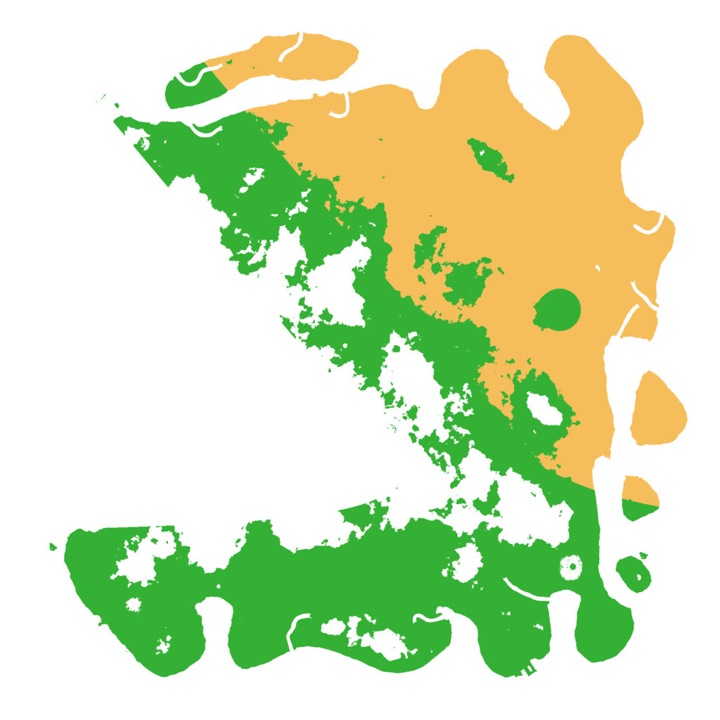 Biome Rust Map: Procedural Map, Size: 4500, Seed: 5551345