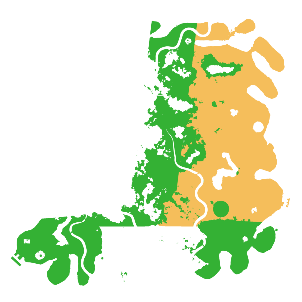 Biome Rust Map: Procedural Map, Size: 5000, Seed: 116735921