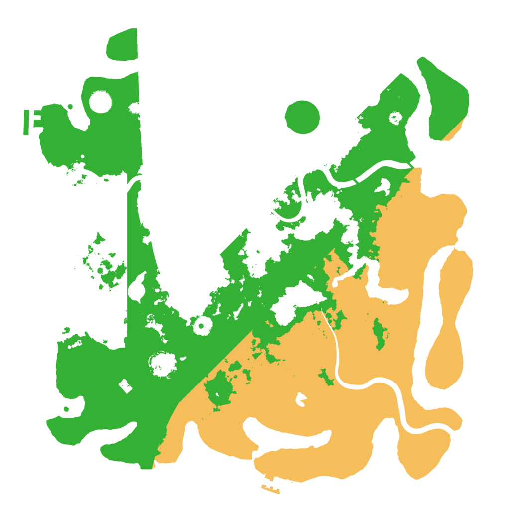 Biome Rust Map: Procedural Map, Size: 4000, Seed: 734156