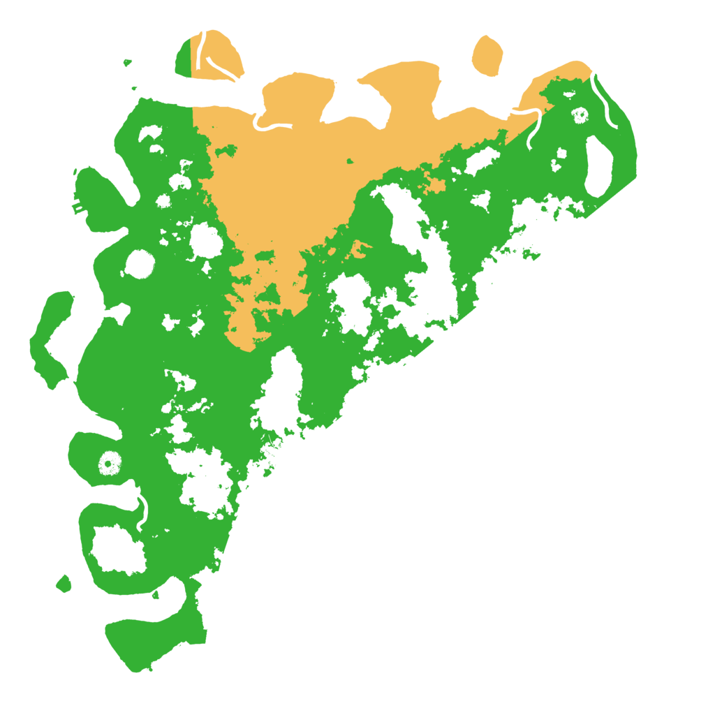 Biome Rust Map: Procedural Map, Size: 4500, Seed: 491739