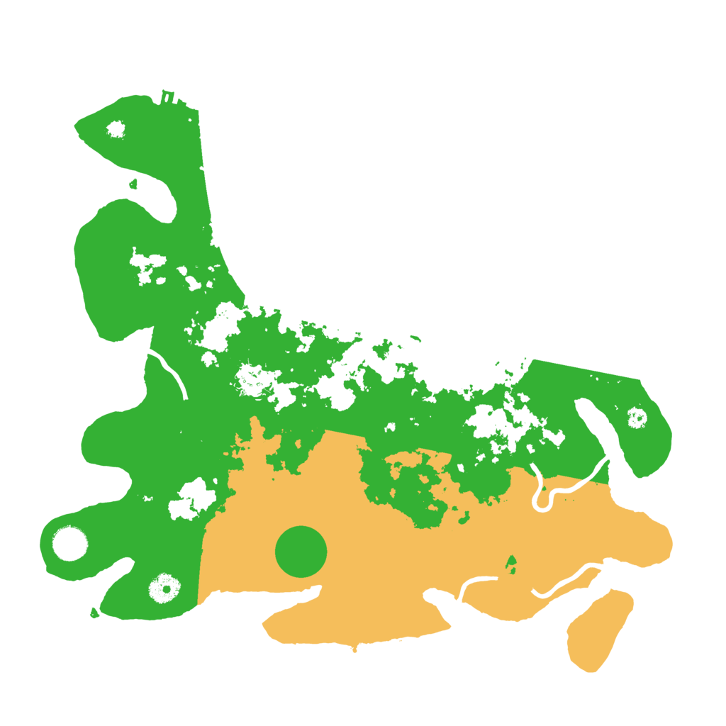 Biome Rust Map: Procedural Map, Size: 3700, Seed: 138395812