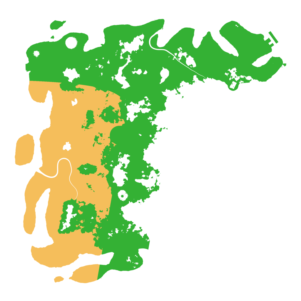 Biome Rust Map: Procedural Map, Size: 4500, Seed: 831973298