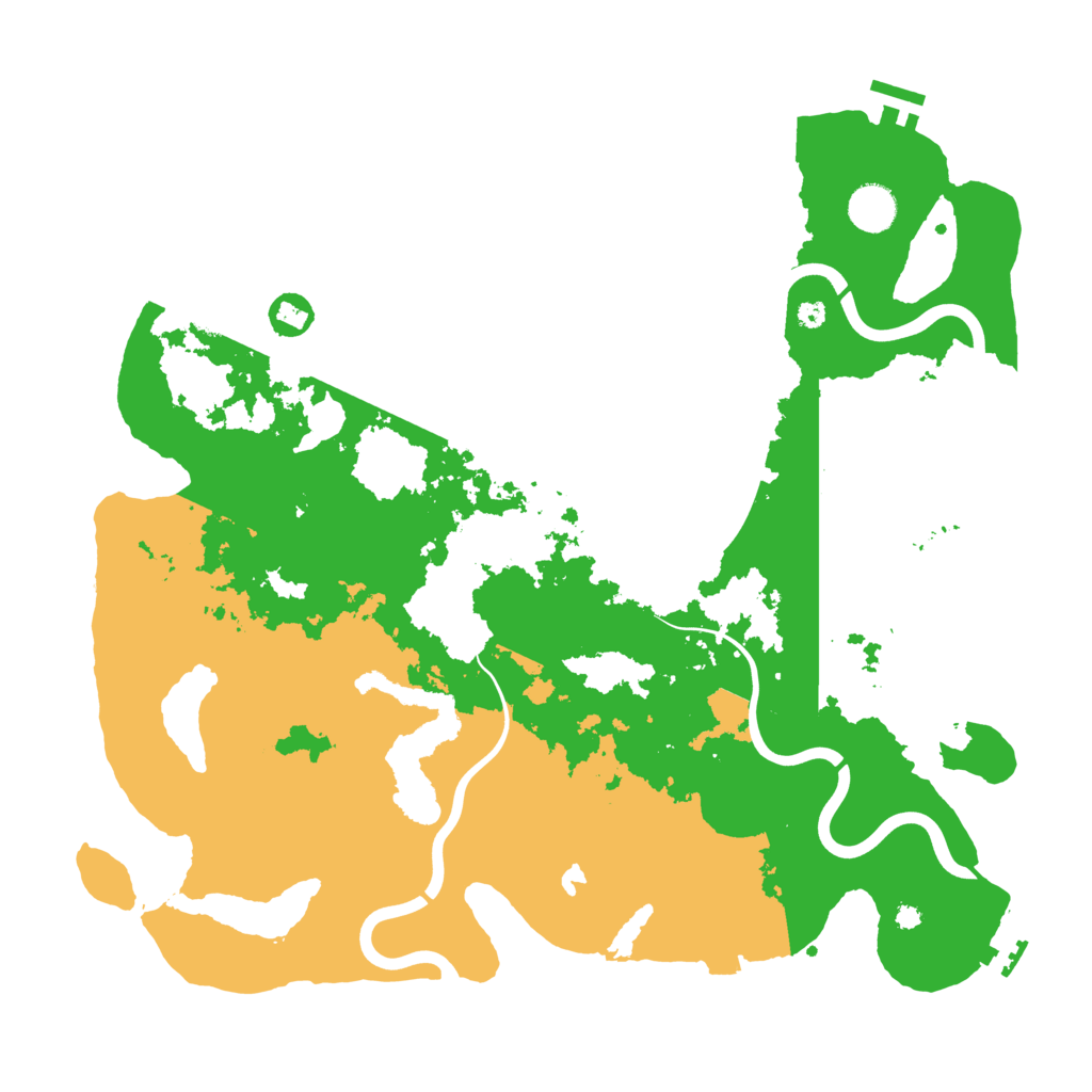 Biome Rust Map: Procedural Map, Size: 4000, Seed: 205727