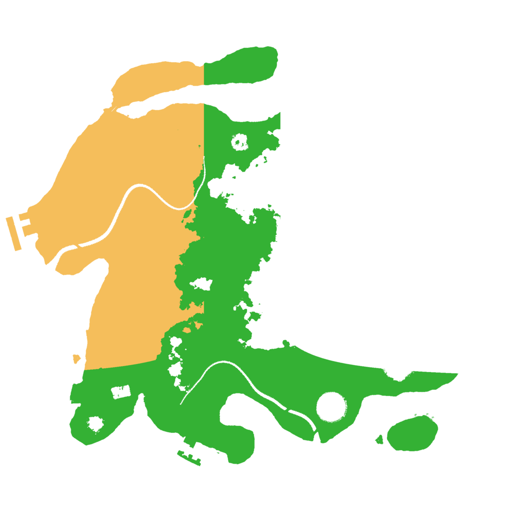 Biome Rust Map: Procedural Map, Size: 3000, Seed: 23057