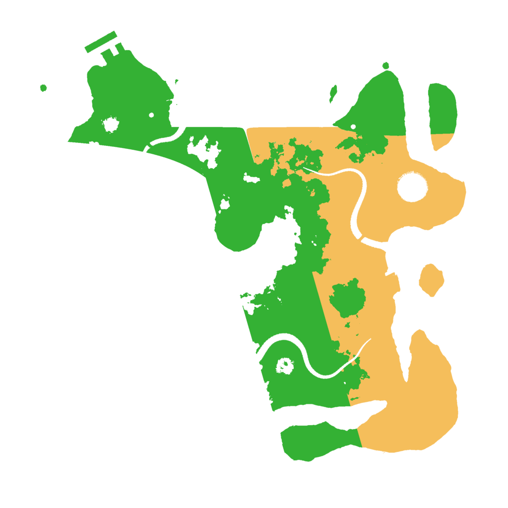 Biome Rust Map: Procedural Map, Size: 3000, Seed: 23571