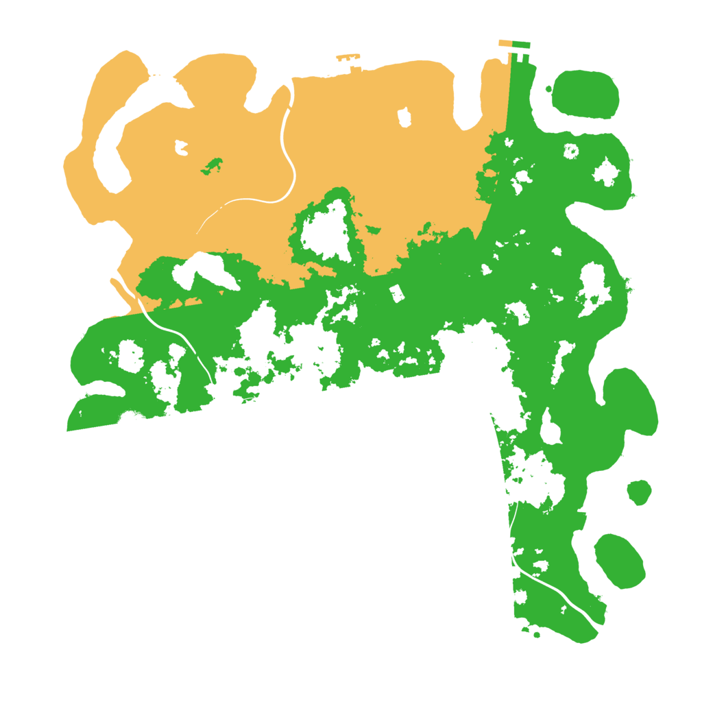 Biome Rust Map: Procedural Map, Size: 4500, Seed: 1148