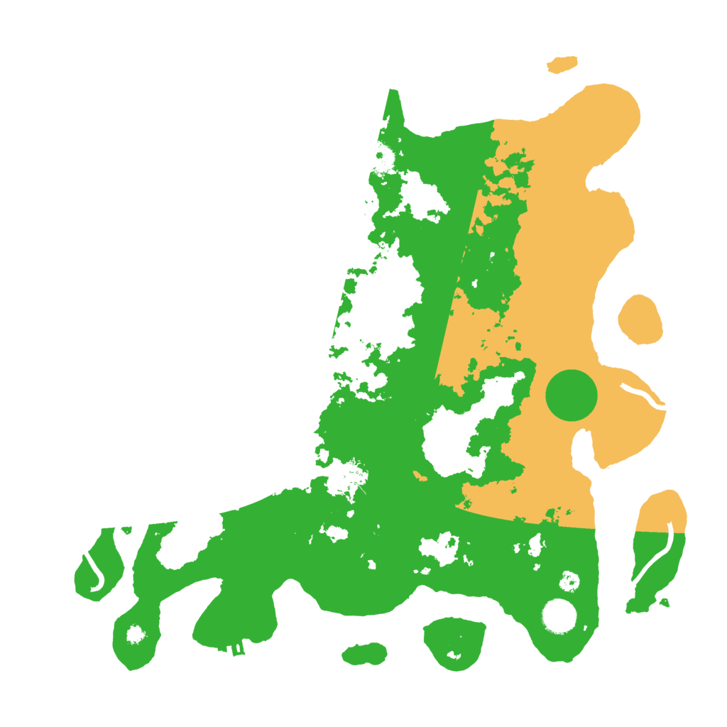 Biome Rust Map: Procedural Map, Size: 3700, Seed: 1217281494