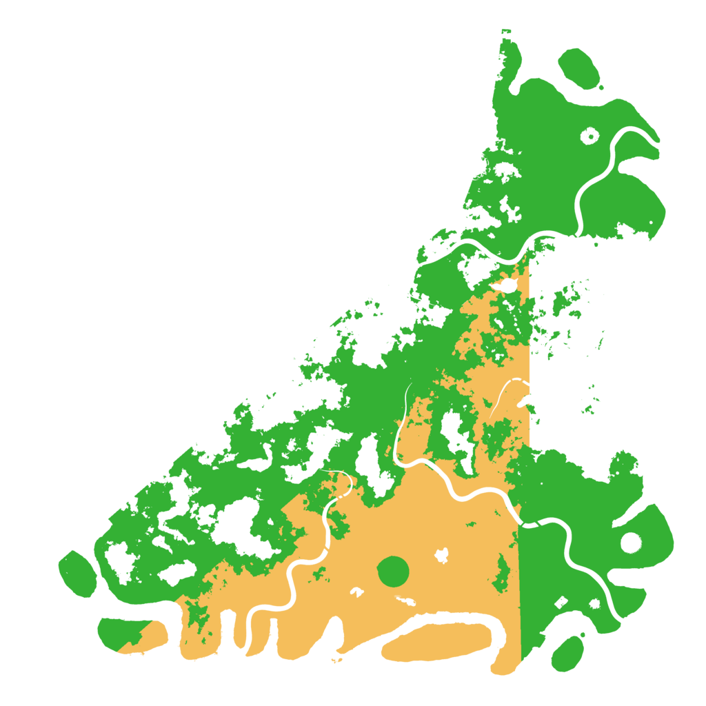 Biome Rust Map: Procedural Map, Size: 6000, Seed: 5232