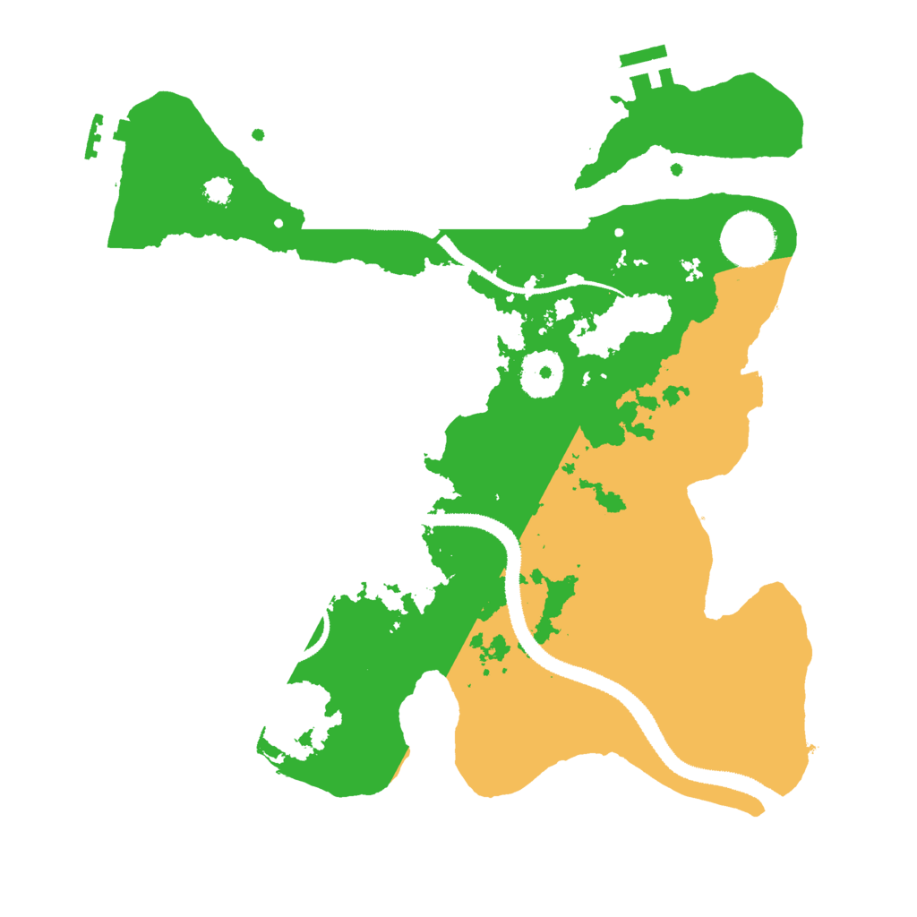 Biome Rust Map: Procedural Map, Size: 3000, Seed: 296