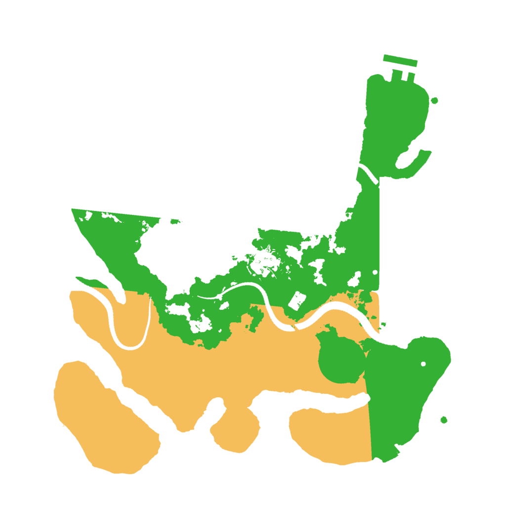 Biome Rust Map: Procedural Map, Size: 3000, Seed: 11896