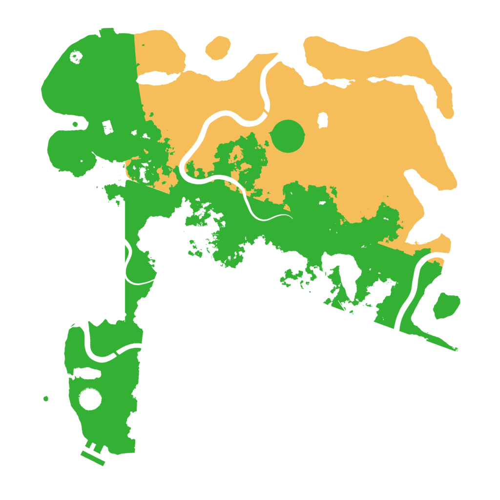 Biome Rust Map: Procedural Map, Size: 4000, Seed: 290157