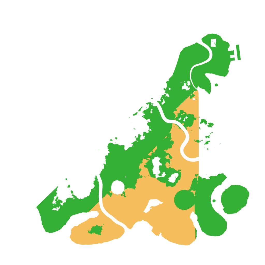 Biome Rust Map: Procedural Map, Size: 3500, Seed: 469145932