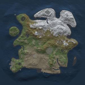 Thumbnail Rust Map: Procedural Map, Size: 3000, Seed: 30793, 14 Monuments